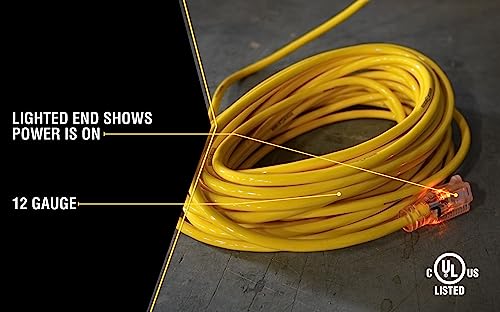 WOODS Yellow Jacket 25ft Heavy Duty Extension Cord - 12 Gauge - Image 3