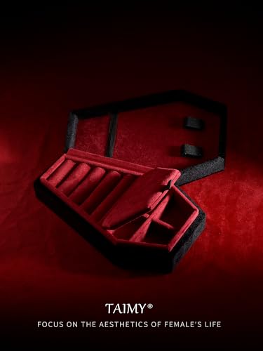 TAIMY Mini Coffin Jewelry Box - Velvet Organizer - Image 4