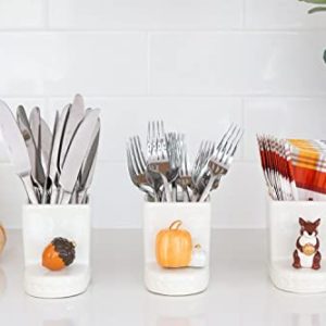 Nora Fleming Double Pumpkin Ceramic Decor – Fall & Holiday Mini