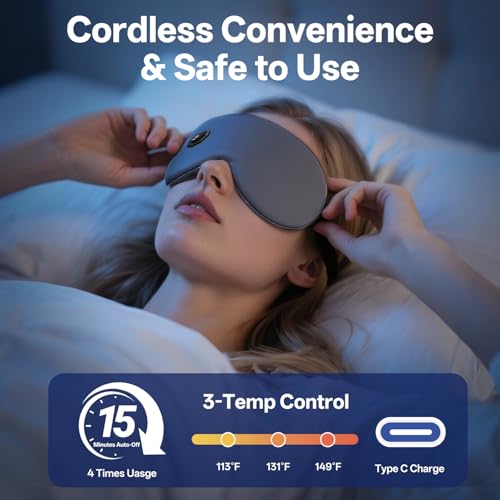 Cordless Heated Eye Mask: Dry Eye & Stye Relief - Image 4