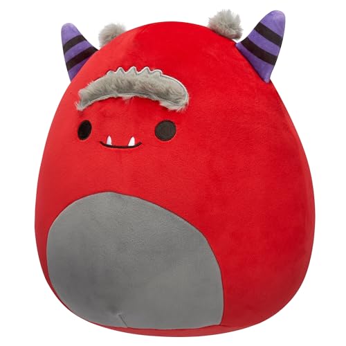 Squishmallows 12-Inch Jeb Burgundy Monster Plush - Image 4