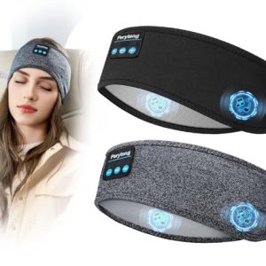 Perytong 2 Pack Sleep Headphones: Bluetooth Headband