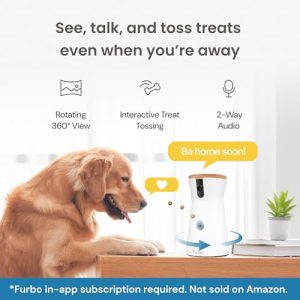 Furbo 360° Dog Camera: Treat Toss & Barking Alerts
