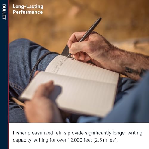 Fisher Space Pen Bullet Pen - Matte Black Brass Ballpoint - Image 5