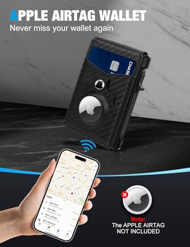 Men's Smart AirTag Wallet - RFID Blocking Pop-Up - Image 7