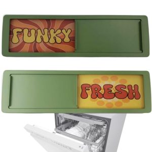 Funny Retro Clean Dirty Dishwasher Magnet