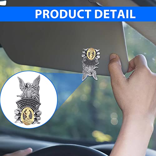 St Christopher Car Visor Clip Medal - Driving Safety Gift (2-Piece) - Image 8