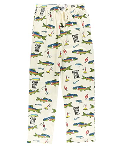 Lazy One Men's Funny Ocean Fishing Pajama Lounge Pants - Image 4