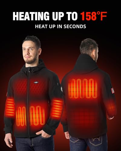 WASOTO Men's Heated Jacket | 18400mAh Battery | Windproof - Image 2