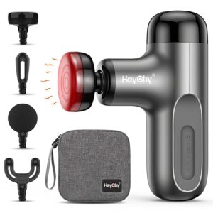 HEYCHY Mini Massage Gun with Heat – Deep Tissue Recovery