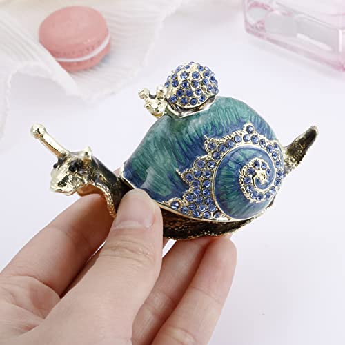 Hand-Painted Snail Trinket Box - Jewelry & Decor - Image 6