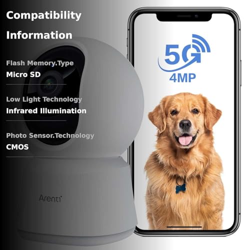 ARENTI 4MP Indoor Security Camera with Super Night Vision - Image 3