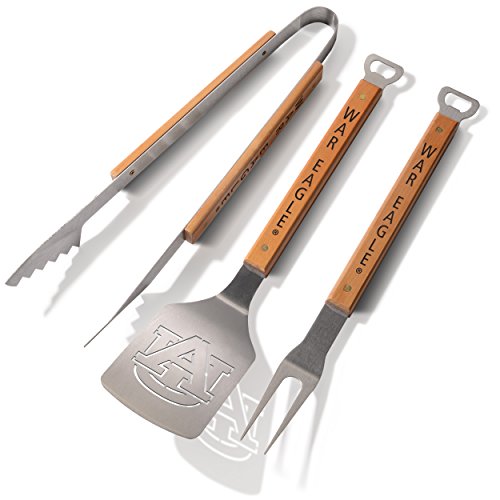 NCAA Auburn Tigers Classic BBQ Set - 3-Piece Grilling Tools