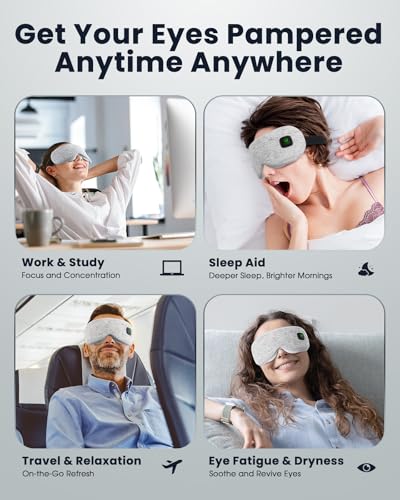 Cordless Heated Eye Mask for Dry Eyes & Sleep Relief - Image 6