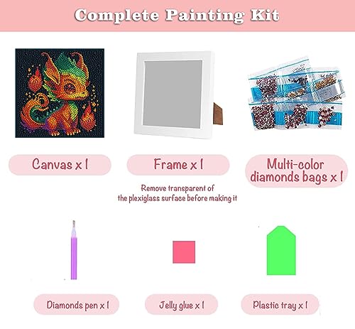 Meothan 5D Dragon Diamond Painting Kit for Kids - Image 4