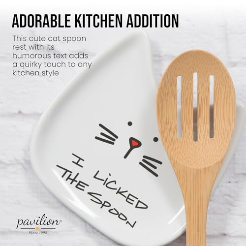 Blobby Cat Spoon Rest - "I Licked the Spoon" - Image 3