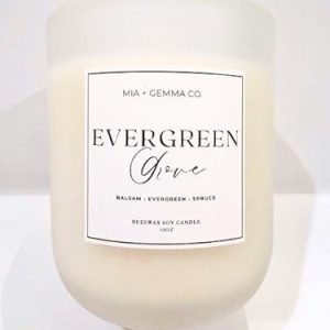 Evergreen Grove Balsam Spruce Candle – 10oz Beeswax Soy