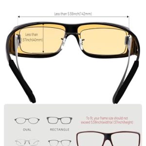 FIMOSON Fit Over Polarized HD Night Vision Driving Glasses