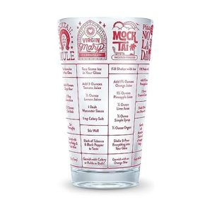 Genuine Fred GOOD MEASURE Mocktail Recipe Glass