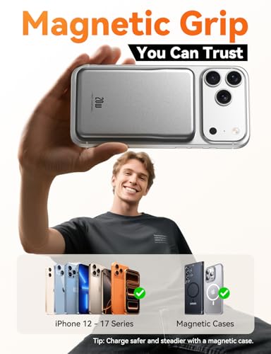 Magnetic 10000mAh Power Bank: 20W Fast MagSafe Charger - Image 2