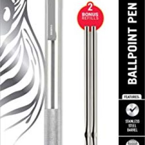 Zebra F-701 Metal Pen – 0.8mm Fine Point with Refills