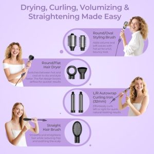Vincofy 7-in-1 Hot Air Styler – Fast Drying & Volumizing