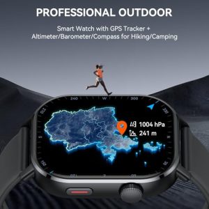GPS Smartwatch: 2.06″ AMOLED, Bluetooth Call, 178+ Sports