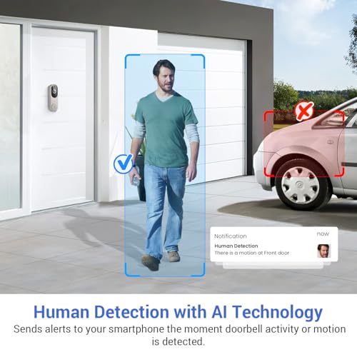 1080p Wireless Video Doorbell Camera for Home Security - Image 2