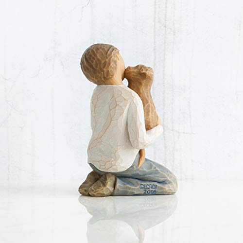 Willow Tree Kindness Boy with Dog Figure - Image 3