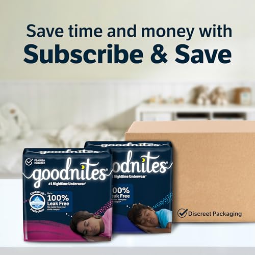 Goodnites Girls' Nighttime Underwear, Large (68-95 lbs) - Image 10