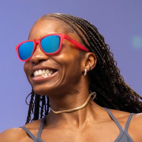 goodr Flamingos Booze Cruise Polarized Sunglasses - Pink Teal - Image 4