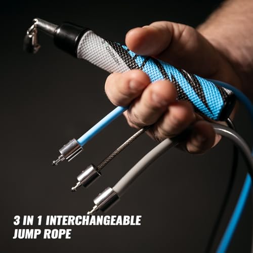 Hererope 3-in-1 Weighted Jump Rope Set for Fitness Training - Image 5