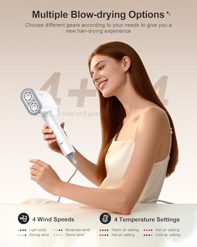 Tqcir High-Speed Ionic Hair Dryer - 6X Fast Drying - Image 6