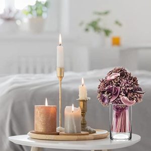 6-Pack 6″ Tall Clear Glass Cylinder Vases for Centerpieces