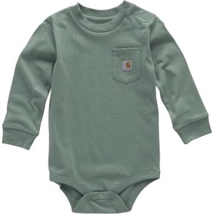 Carhartt Long-Sleeve Pocket Bodysuit – Patina 12 Months