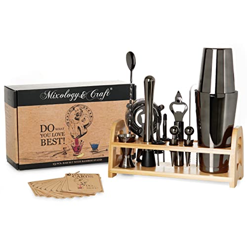Mixology & Craft 13-Pc Bartender Kit + Recipe Cards