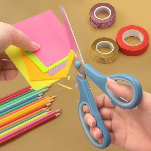 LONGKEY All-Purpose 8.5 Inch Scissors - 3 Pack Comfort-Grip - Image 7