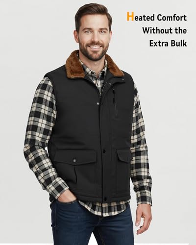 Men's Graphene Heated Vest | Rechargeable Fleece Puffer - Image 5