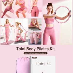 Jollifizz Pilates Kit: Ring, Bands & Ball for Home Workouts