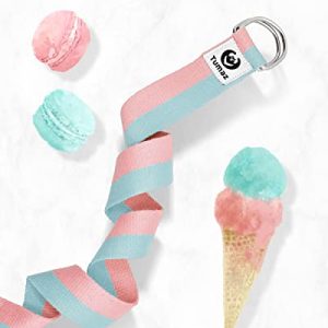 Tumaz Yoga Strap & Stretch Band – D-Ring Buckle for Fitness