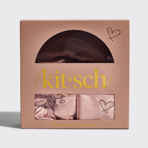 Kitsch 3PC Satin Sleep Set: Pillowcase, Scrunchie & Eye Mask - Image 8