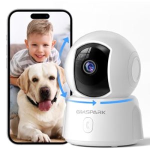GOLSPARK 2K Indoor Camera: Pan/Tilt, Night Vision, Siren