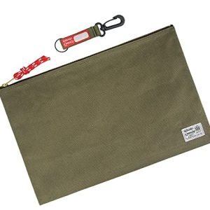 Rough Enough Document Storage Bag – Waxed Canvas Green