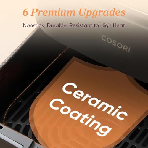 Cosori TurboBlaze 9-in-1 Air Fryer 6 Qt - Ceramic Coating - Image 4