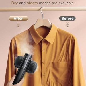 Portable 1200W Travel Clothes Steamer & Iron (2-in-1)