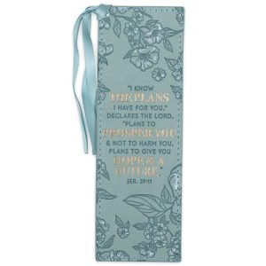 Vegan Faux Leather Scripture Bookmark | Jeremiah 29:11 Gift