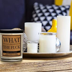 Funny Best Friend Candle – “What The F” Soy Wax Gift