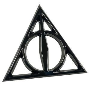 Harry Potter Deathly Hallows 3D Car Emblem – Black Chrome