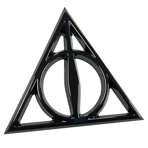 Harry Potter Deathly Hallows 3D Car Emblem - Black Chrome