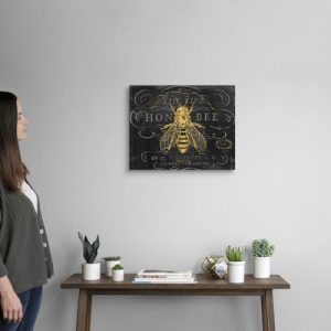 Honey Bee Canvas Wall Art by Chad Barrett – Wildlife Decor